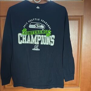 Blue and Green Long Sleeve Tee